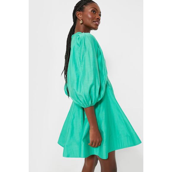 TUCKERNUCK English Factory Spring Green Loraine Mini Dress NWT Size Large - Picture 3 of 12